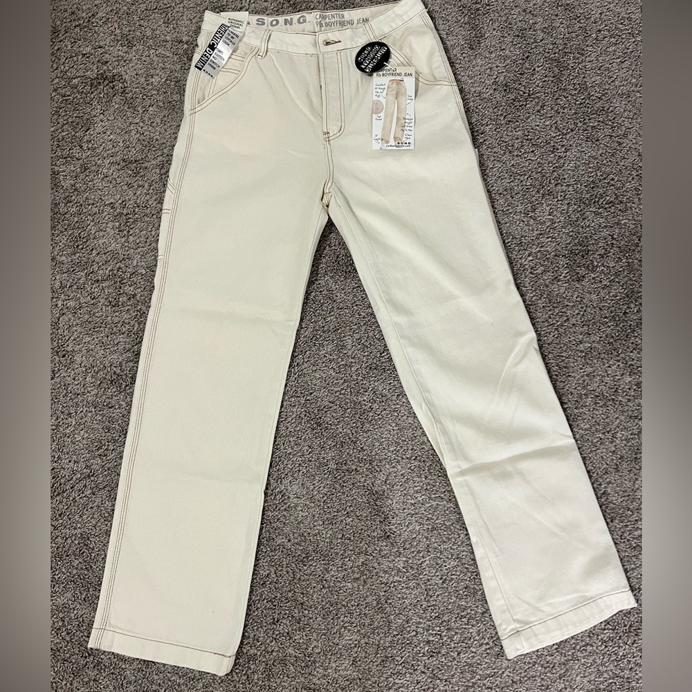 White high waisted wide leg jeans boyfriend